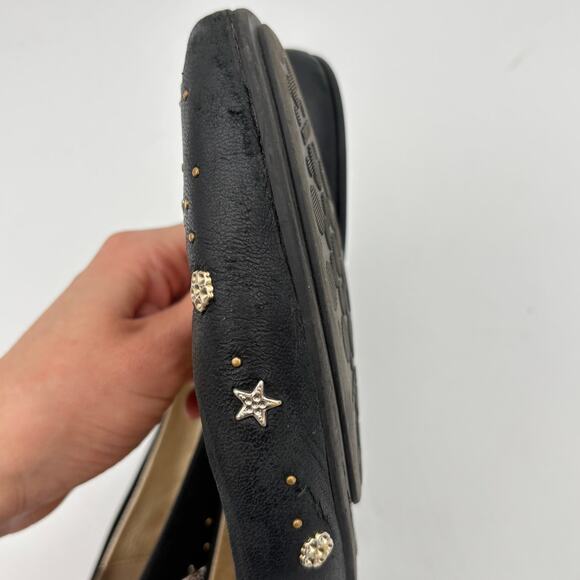 Jimmy Choo Star Studded Leather Ballet Flats Women's 40 - Picture 12 of 15